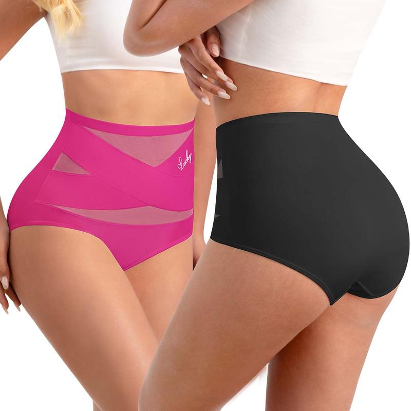 🌸 LUCKYSONG® Dernier jour ! 1 paquet acheté, 3 offerts ! ✨ Culottes gainantes taille haute croisées grandes tailles
