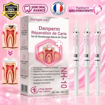 🇫🇷GarageLine® DenPerm🏆— Gel Réparateur de l’Émail Naturel pour Caries, Dents Sensibles & Émail Fragilisé