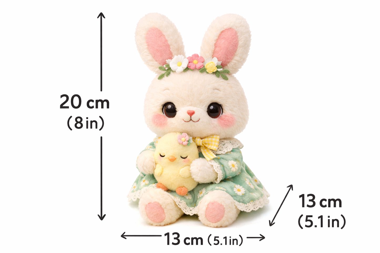 Spring Meadow Bunny Plush — Gift-Ready Blossom Box
