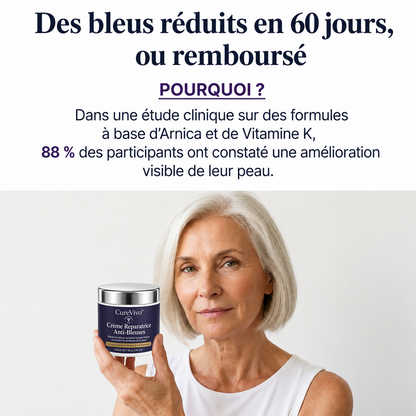 💥 Plus de 100 000 exemplaires vendus 💕 - CureVivo® Crème Réparatrice Anti-Bleus & Fortifiante