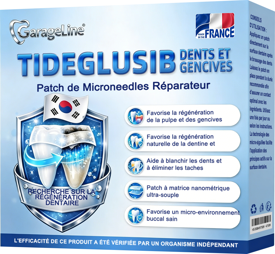 𝐆𝐚𝐫𝐚𝐠𝐞𝐋𝐢𝐧𝐞®®🇫🇷🦷 Bandes buccales Tideglusib à dissolution rapide pour la réparation des dents et des gencives 😁 (Favorise la réparation dentaire et aide à soulager l'inconfort des gencives ainsi que d'autres problèmes bucco-dentaires courants)