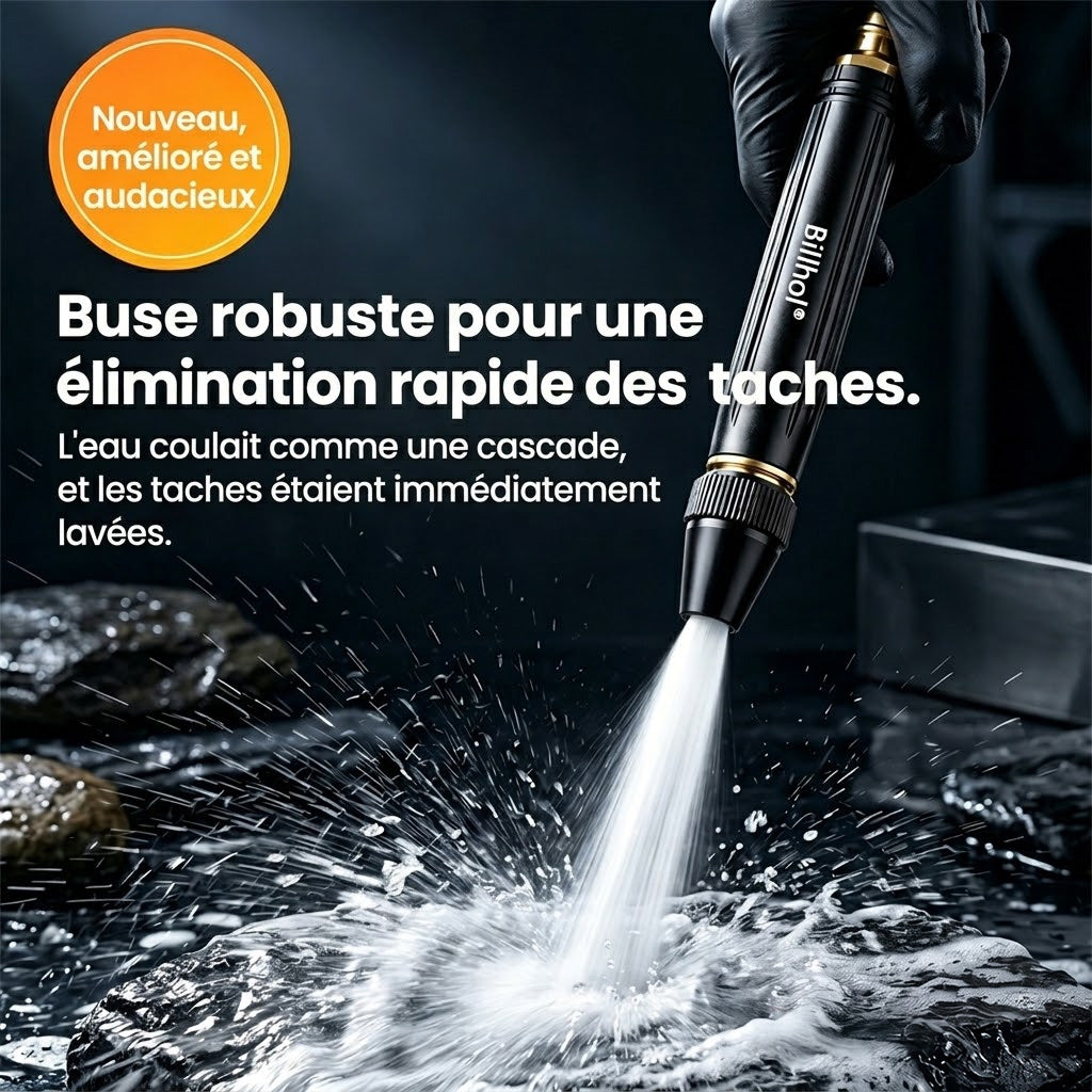 💥 Dernier jour ! Prix le plus bas — seulement 5.4 € ! 丨 Billhol® 🏆 Pistolet à eau haute pression pour lavage de voiture à domicile, indispensable pour arroser les plantes et légumes, ainsi que pour laver la voiture.👍💦（法）
