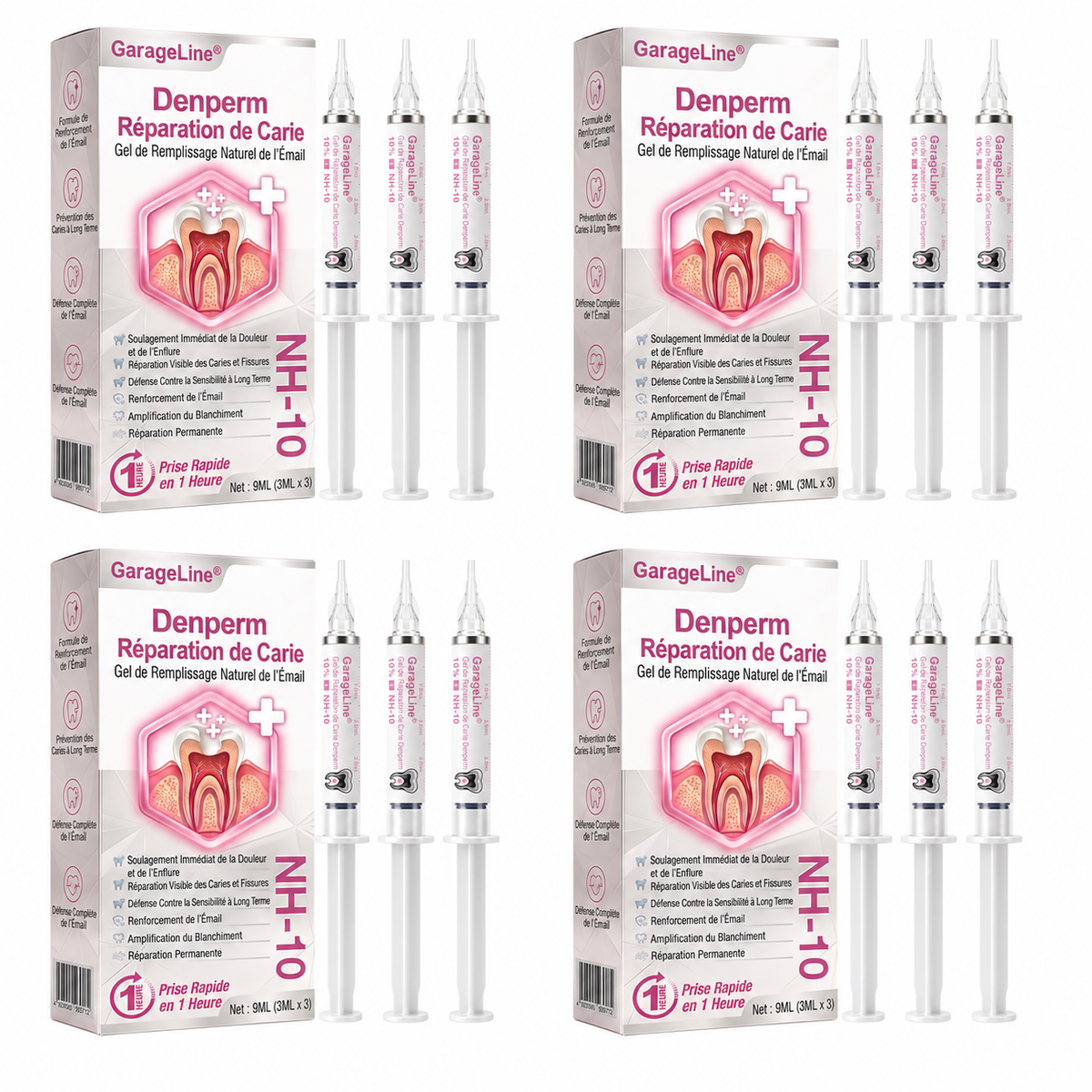 🇫🇷GarageLine® DenPerm🏆— Gel Réparateur de l’Émail Naturel pour Caries, Dents Sensibles & Émail Fragilisé