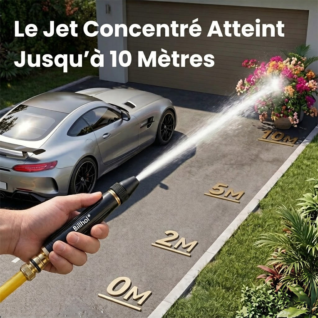 💥 Dernier jour ! Prix le plus bas — seulement 5.4 € ! 丨 Billhol® 🏆 Pistolet à eau haute pression pour lavage de voiture à domicile, indispensable pour arroser les plantes et légumes, ainsi que pour laver la voiture.👍💦（法）