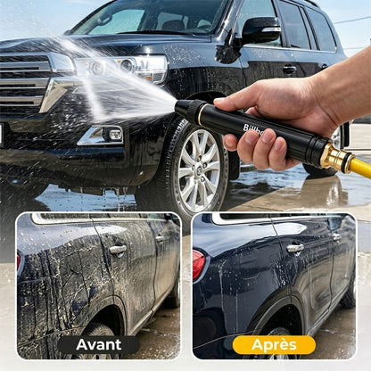 💥 Dernier jour ! Prix le plus bas — seulement 5.4 € ! 丨 Billhol® 🏆 Pistolet à eau haute pression pour lavage de voiture à domicile, indispensable pour arroser les plantes et légumes, ainsi que pour laver la voiture.👍💦（法）