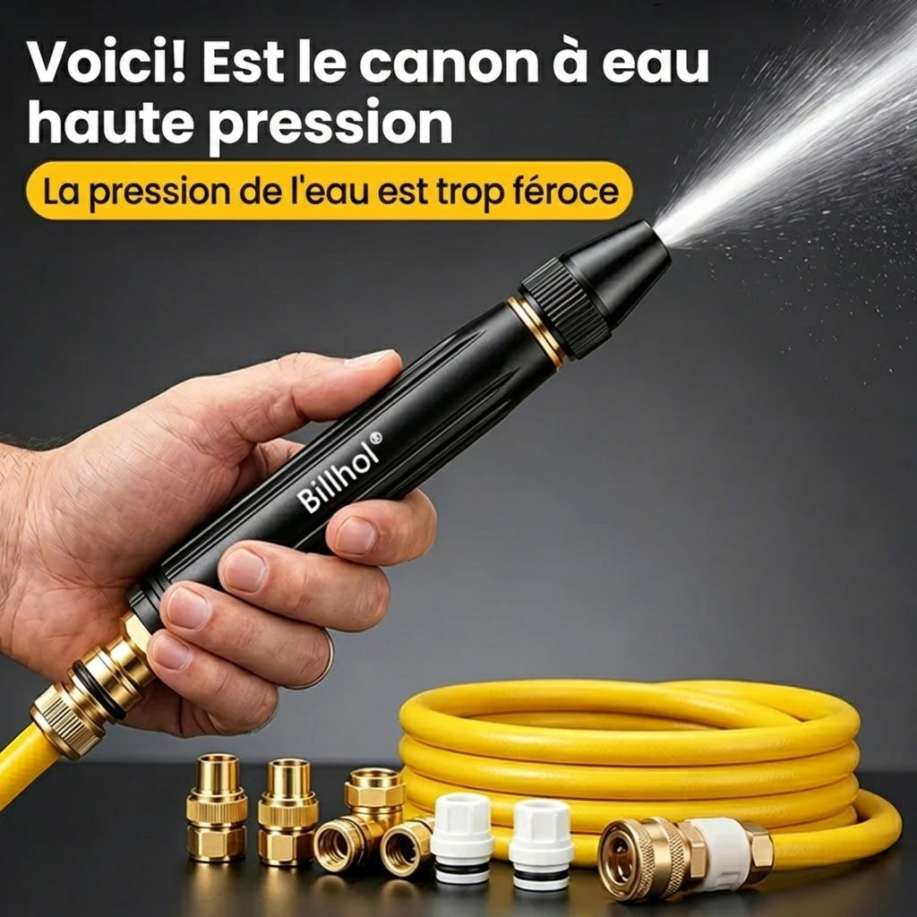 🚗50 % de réduction — Dernier jour丨Billhol® 🏆Pistolet à eau haute pression pour lavage de voiture à domicile, indispensable pour arroser les plantes et les légumes, ainsi que pour laver la voiture.👍💦