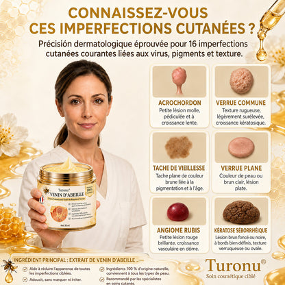 Turonu®💐 traitement avancé au venin d'abeille contre les verrues et les imperfections cutanées 👨‍⚕️ Inspiré de la science dermatologique | Soin ciblé à domicile