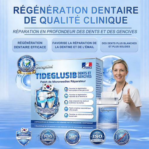 𝐆𝐚𝐫𝐚𝐠𝐞𝐋𝐢𝐧𝐞®®🇫🇷🦷 Bandes buccales Tideglusib à dissolution rapide pour la réparation des dents et des gencives 😁 (Favorise la réparation dentaire et aide à soulager l'inconfort des gencives ainsi que d'autres problèmes bucco-dentaires courants)