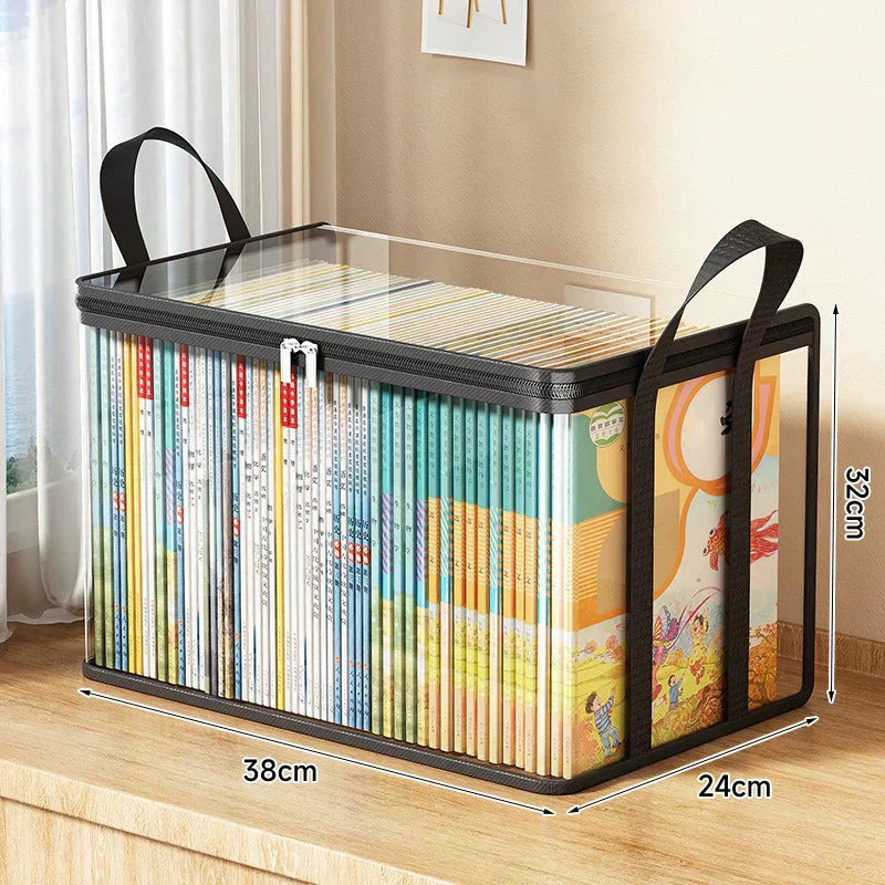 ⏳Dernier jour : achetez-en 2, le 3e offert !!💕 Sac de rangement transparent SVOZK® – grand, anti-poussière et humidité, avec poignée✨ Idéal pour vêtements, jouets, livres, peluches et plus encore ! 🧸📚👕🧦