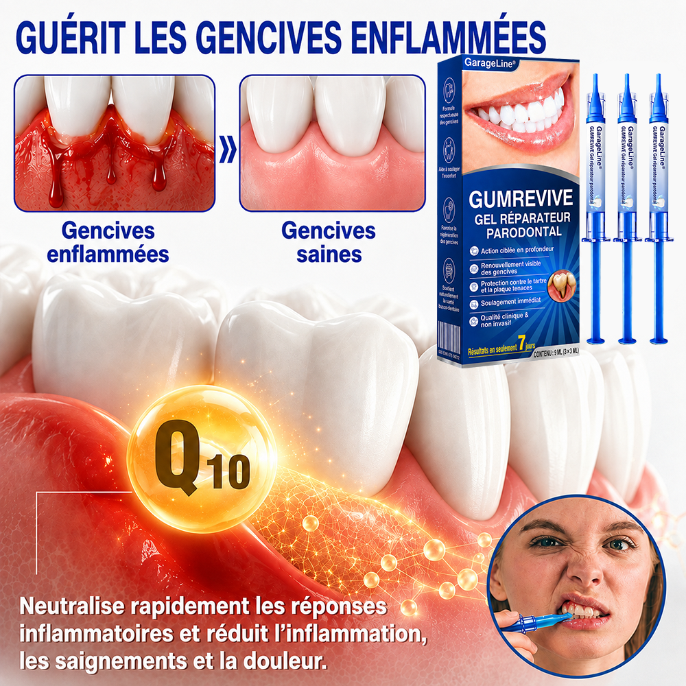 🧑‍⚕️🍃🦷GarageLine® GumRevive Gel réparateur parodontal