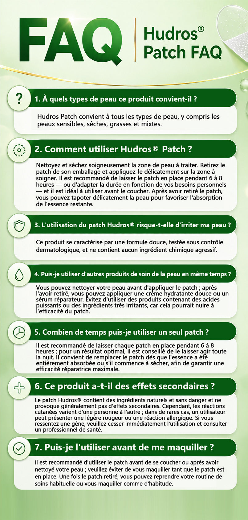 👩🏻‍⚕️Patchs hydrocolloïdes à micro-aiguilles 2 en 1 Hudros® | Élimine les grains de beauté en relief, l'acné, les verrues planes et les acrochordons | Patchs invisibles pour le visage et le corps | 144 patchs