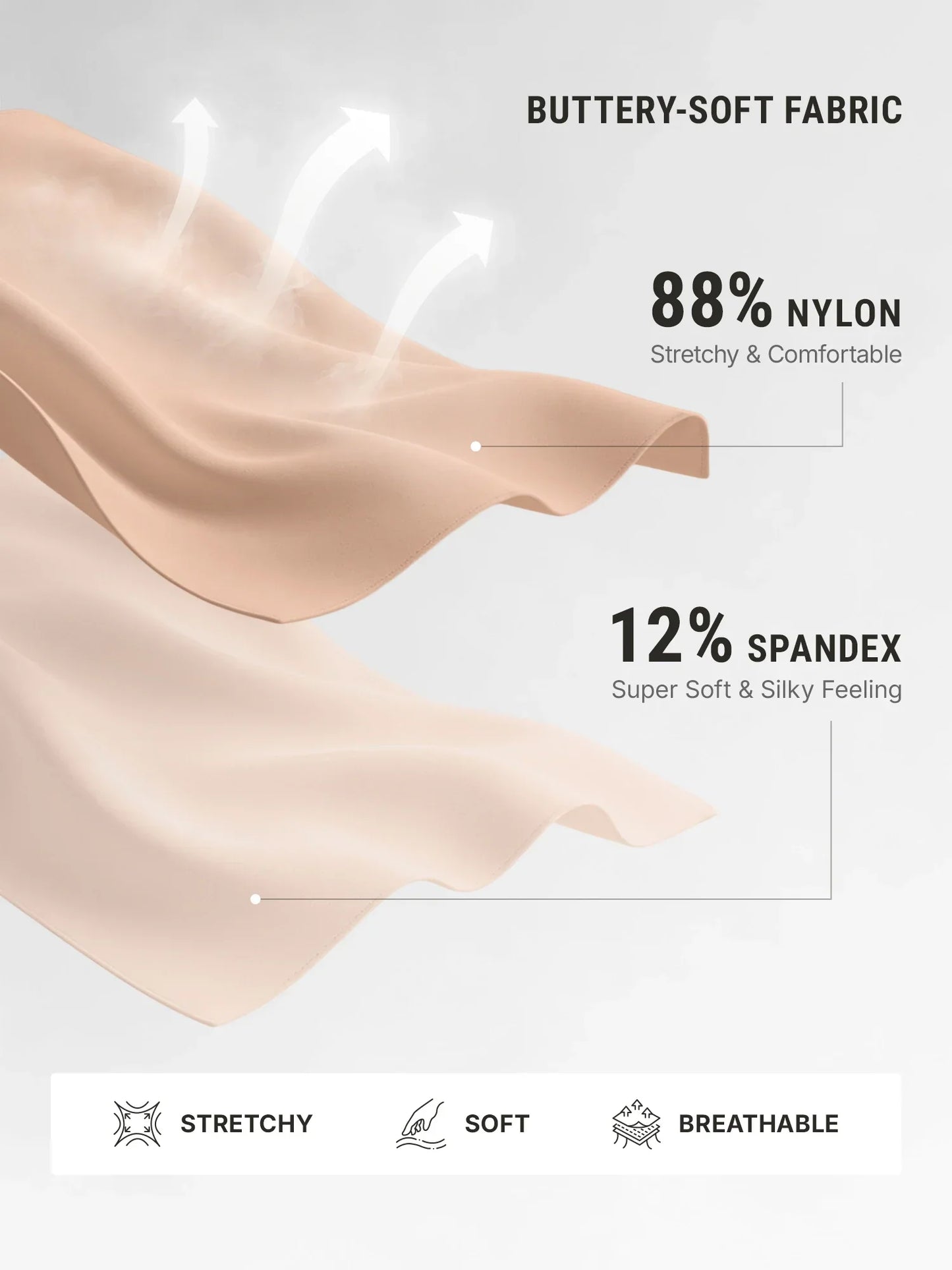 🏆LUCKYSONG® Body sans coutures à col rond, ultra-doux, idéal au quotidien