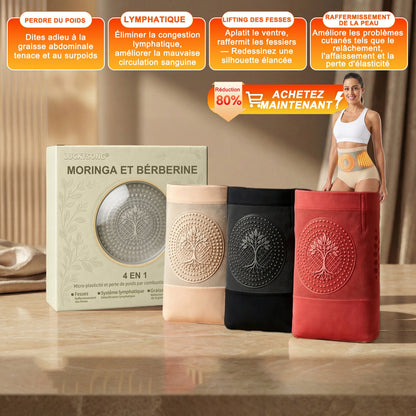 📢☘️Boutique Officielle de la Marque | ✅LUCKYSONG® 2026 Short Sculptant & Brûle-Graisses 4-en-1 à Micro-Particules au Moringa & à la Berbérine