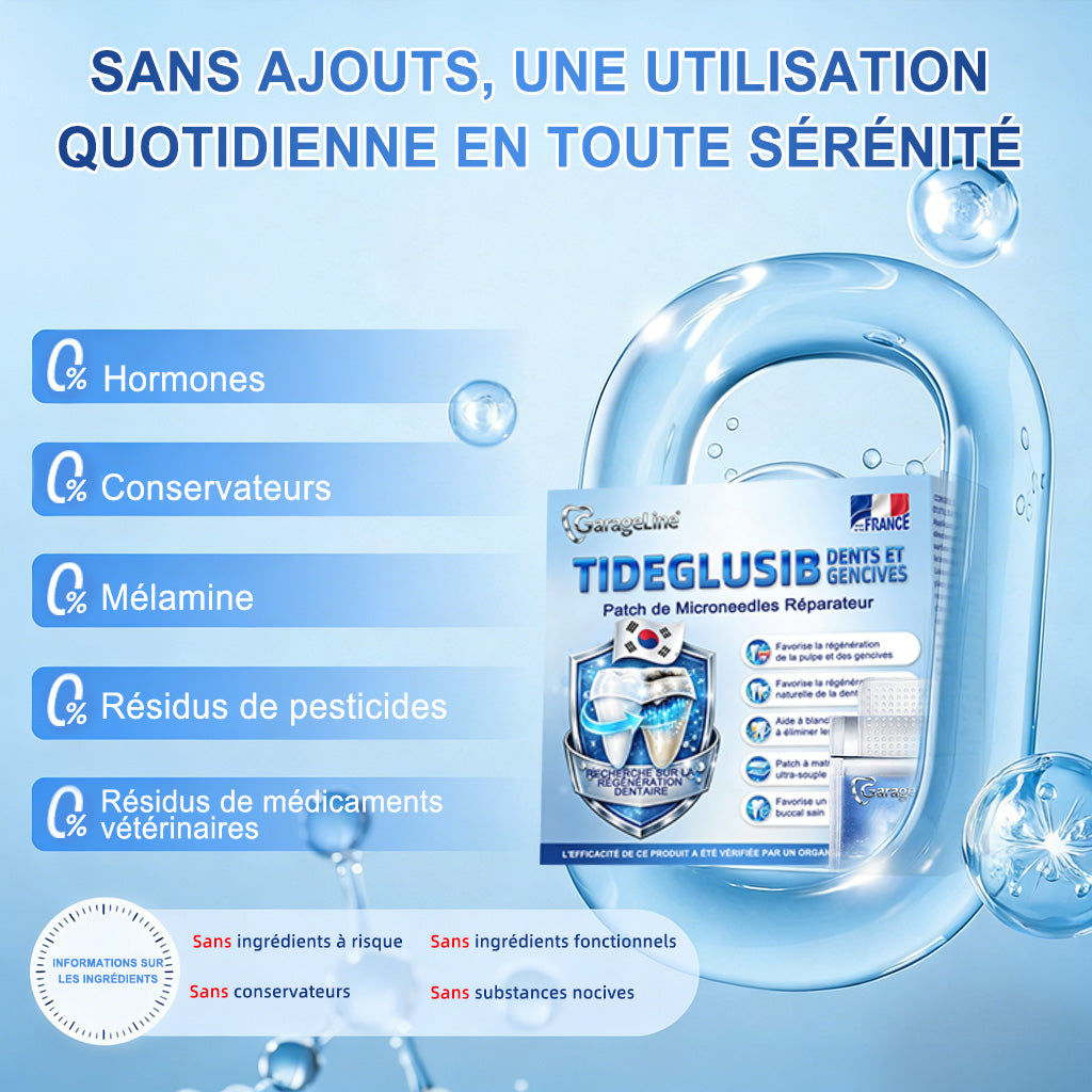 𝐆𝐚𝐫𝐚𝐠𝐞𝐋𝐢𝐧𝐞®®🇫🇷🦷 Bandes buccales Tideglusib à dissolution rapide pour la réparation des dents et des gencives 😁 (Favorise la réparation dentaire et aide à soulager l'inconfort des gencives ainsi que d'autres problèmes bucco-dentaires courants)