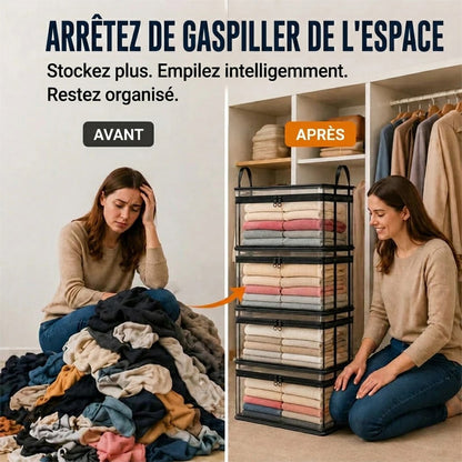 ⏳Dernier jour : achetez-en 2, le 3e offert !!💕 Sac de rangement transparent SVOZK® – grand, anti-poussière et humidité, avec poignée✨ Idéal pour vêtements, jouets, livres, peluches et plus encore ! 🧸📚👕🧦