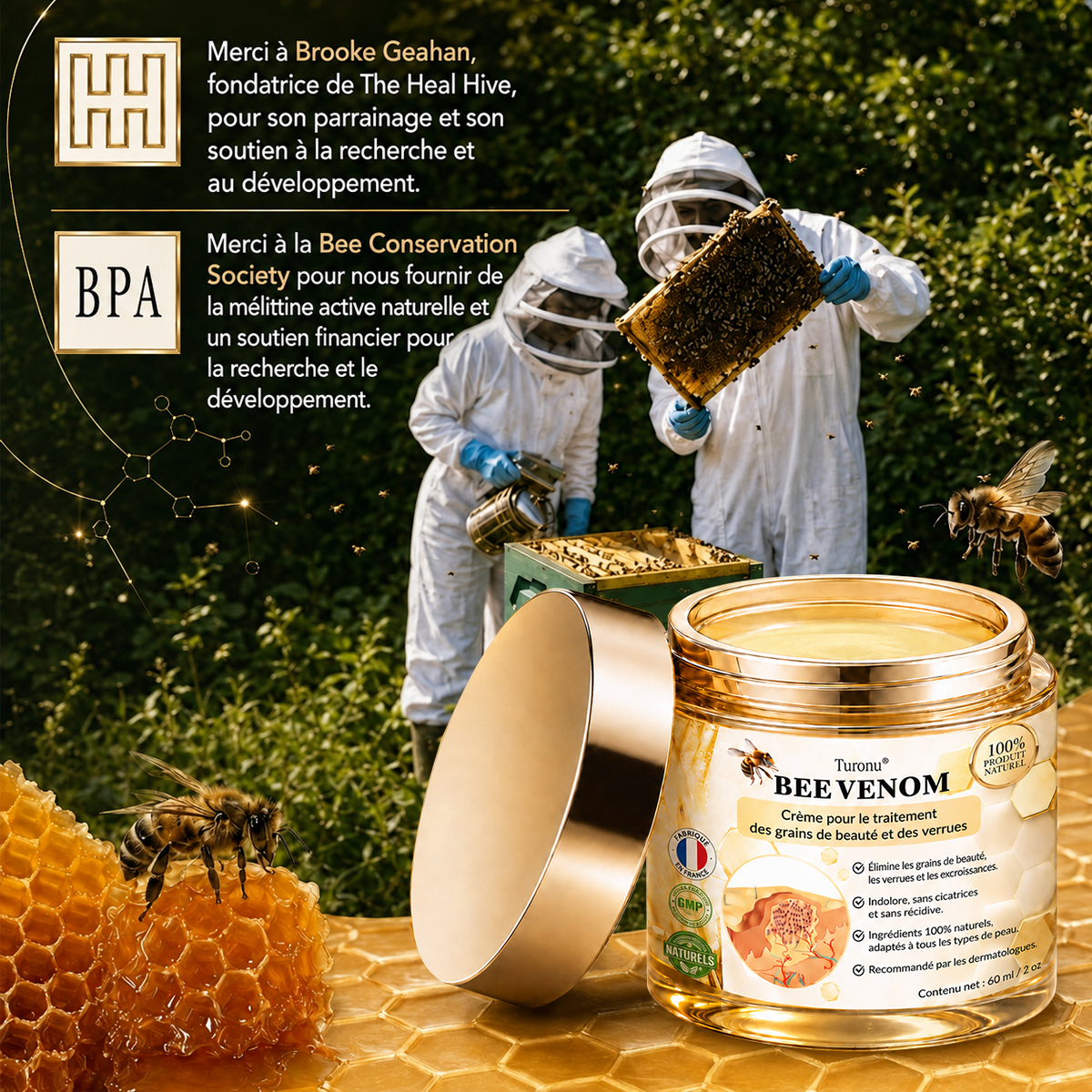 🔔Turonu® : traitement avancé au venin d'abeille contre les verrues et les imperfections cutanées 👨‍⚕️ Inspiré de la science dermatologique | Soin ciblé à domicile