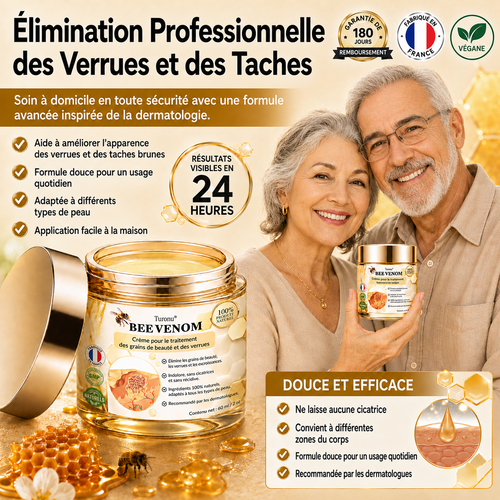 🔔Turonu® : traitement avancé au venin d'abeille contre les verrues et les imperfections cutanées 👨‍⚕️ Inspiré de la science dermatologique | Soin ciblé à domicile