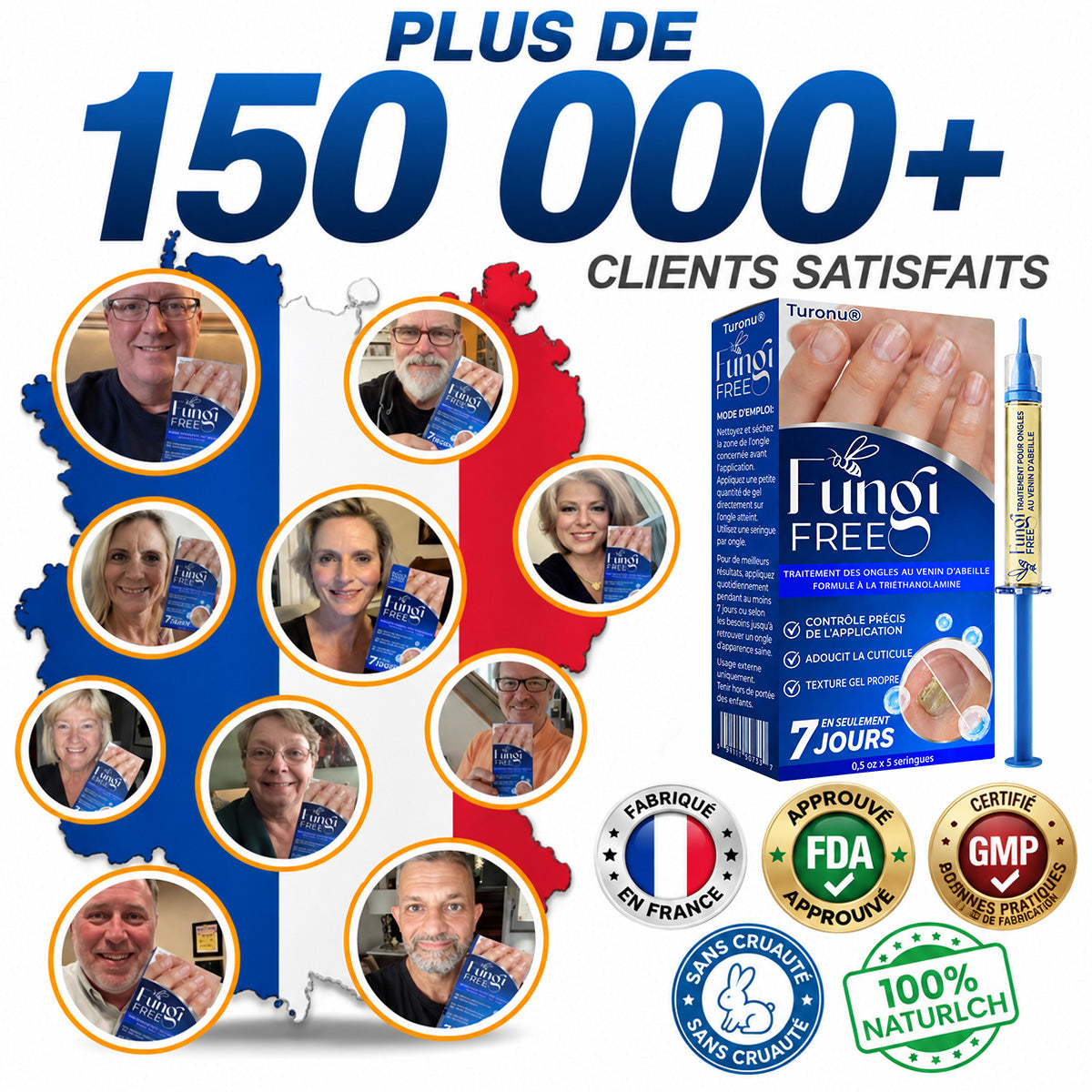 🇫🇷 Turonu® FungiFree 🐝 Soin Intensif contre les Mycoses, les Ongles Jaunis, Épais et Cassants ✨