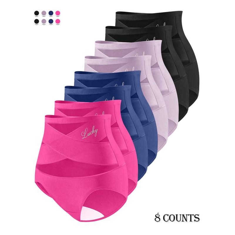 🌸 LUCKYSONG® Dernier jour ! 1 paquet acheté, 3 offerts ! ✨ Culottes gainantes taille haute croisées grandes tailles