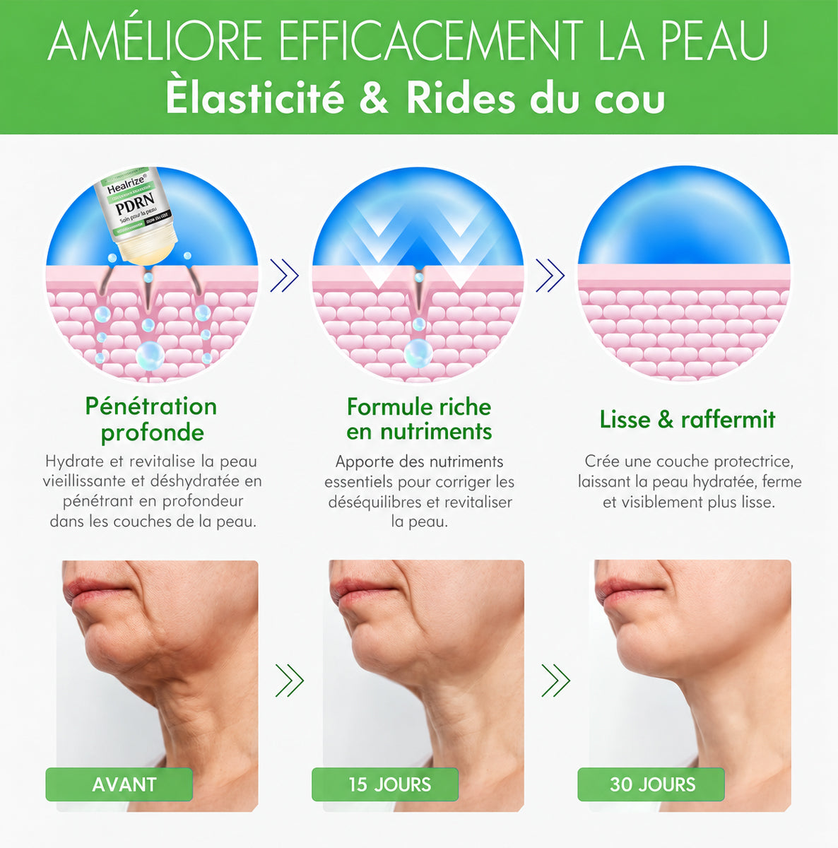 𝑯𝒆𝒂𝒍𝒓𝒊𝒛𝒆® 💐💐 Bâton anti‑âge et renouvellement ciblé des taches au PDRN (Aide à lisser les rides, favorise une peau d’apparence plus ferme et améliore l’aspect des taches visibles)