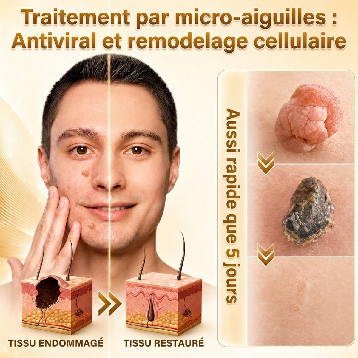 📣 Boutique officielle phare | CureVivo® 🐝 Patch à micro-aiguilles au venin d'abeille (pour les verrues, les taches de vieillesse et les imperfections)🐝