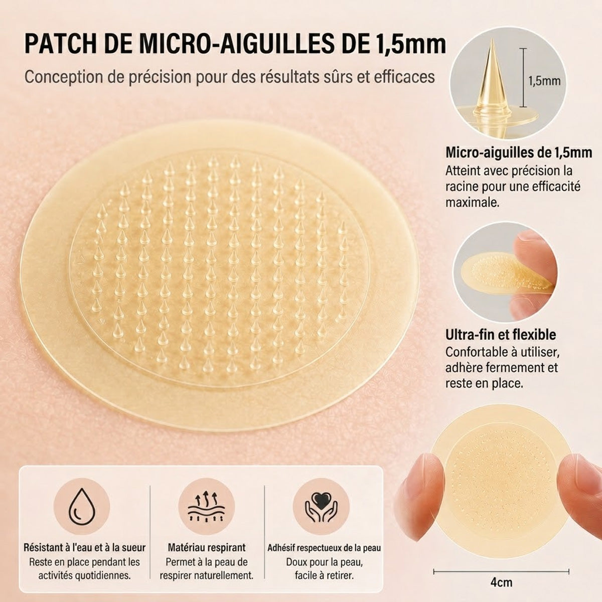 📣 Boutique officielle phare | CureVivo® 🐝 Patch à micro-aiguilles au venin d'abeille (pour les verrues, les taches de vieillesse et les imperfections)🐝