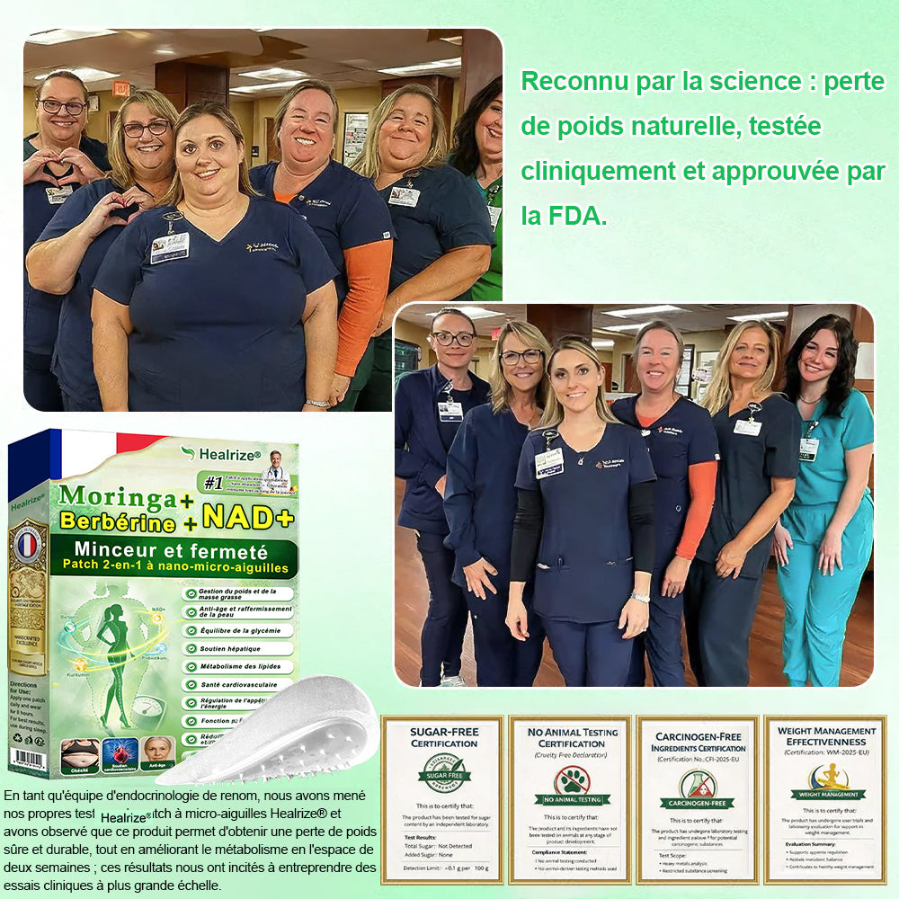 【DERNIER JOUR DE PROMO 80% DE RÉDUCTION】🔬 Healrize® Moringa · Berbérine × NAD+ Patch 10-en-1 Avancé à Nano-microaiguilles 📦 7 Patchs par Boîte · Approvisionnement pour 1 Semaine