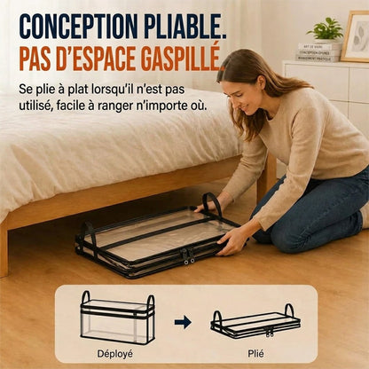 ⏳Dernier jour : achetez-en 2, le 3e offert !!💕 Sac de rangement transparent SVOZK® – grand, anti-poussière et humidité, avec poignée✨ Idéal pour vêtements, jouets, livres, peluches et plus encore ! 🧸📚👕🧦