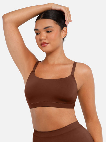 🏆LUCKYSONG® Soutien-gorge invisible sans armatures à encolure carrée pour tous les jours