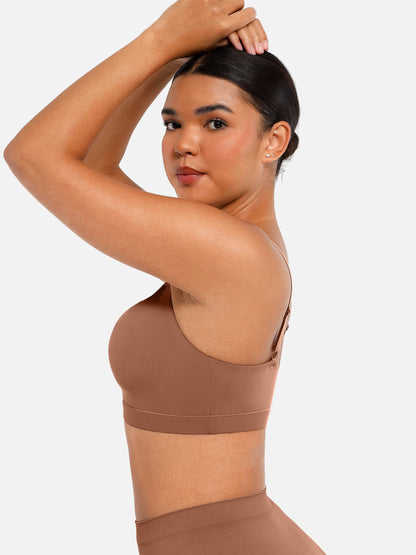 🏆LUCKYSONG® Soutien-gorge invisible sans armatures à encolure carrée pour tous les jours