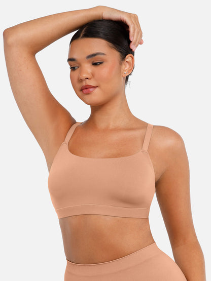 🏆LUCKYSONG® Soutien-gorge invisible sans armatures à encolure carrée pour tous les jours