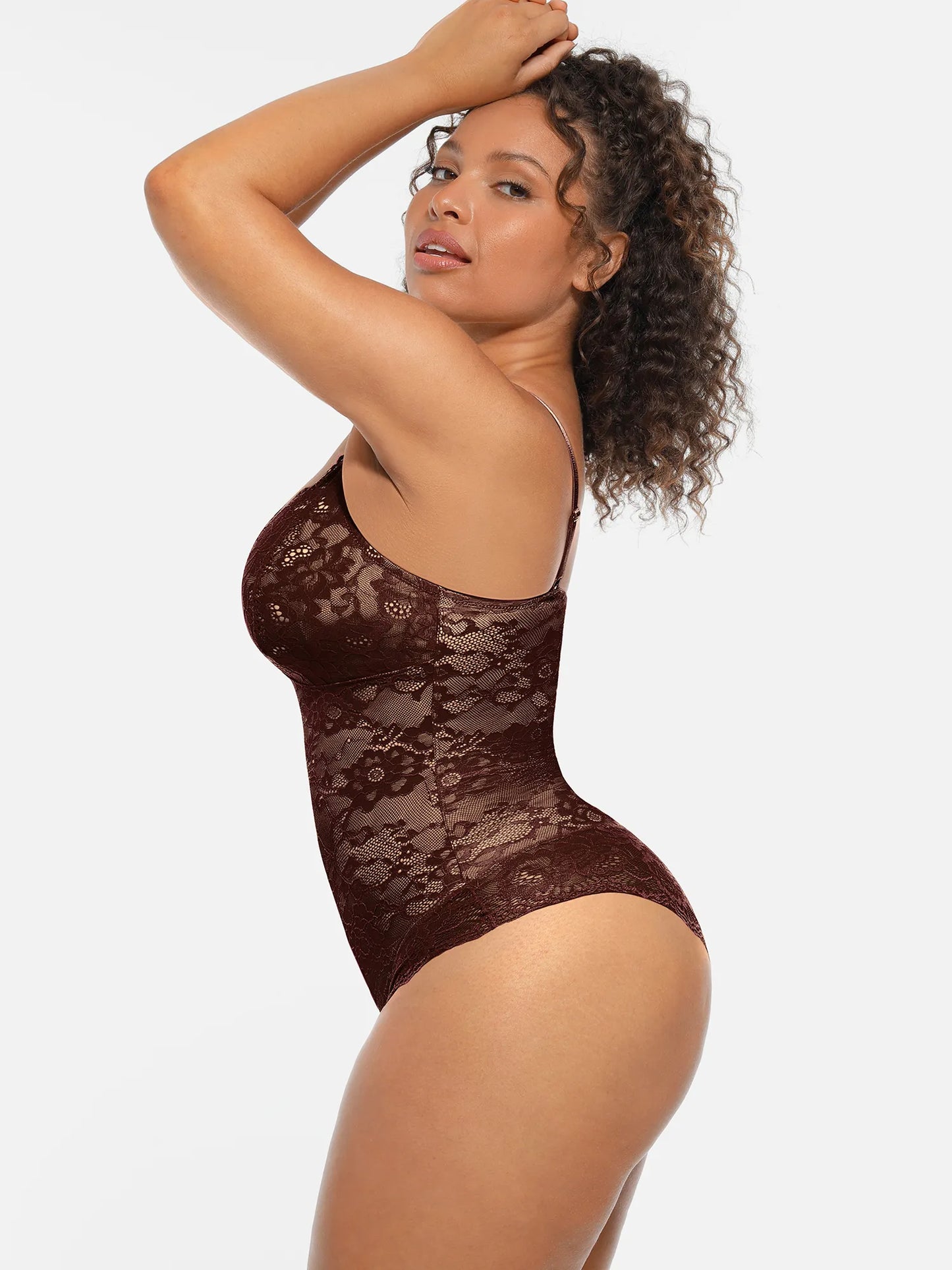 🏆LUCKYSONG® Body gainant ventre plat double couche en dentelle