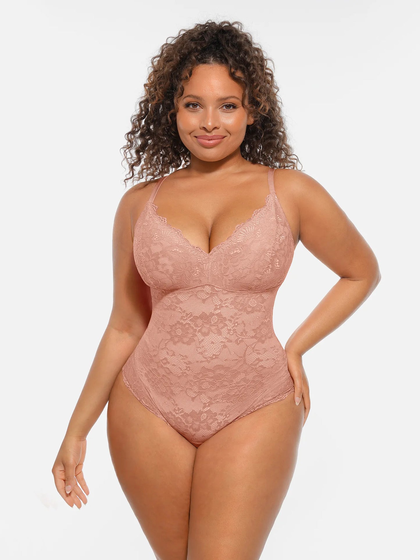 🏆LUCKYSONG® Body gainant ventre plat double couche en dentelle
