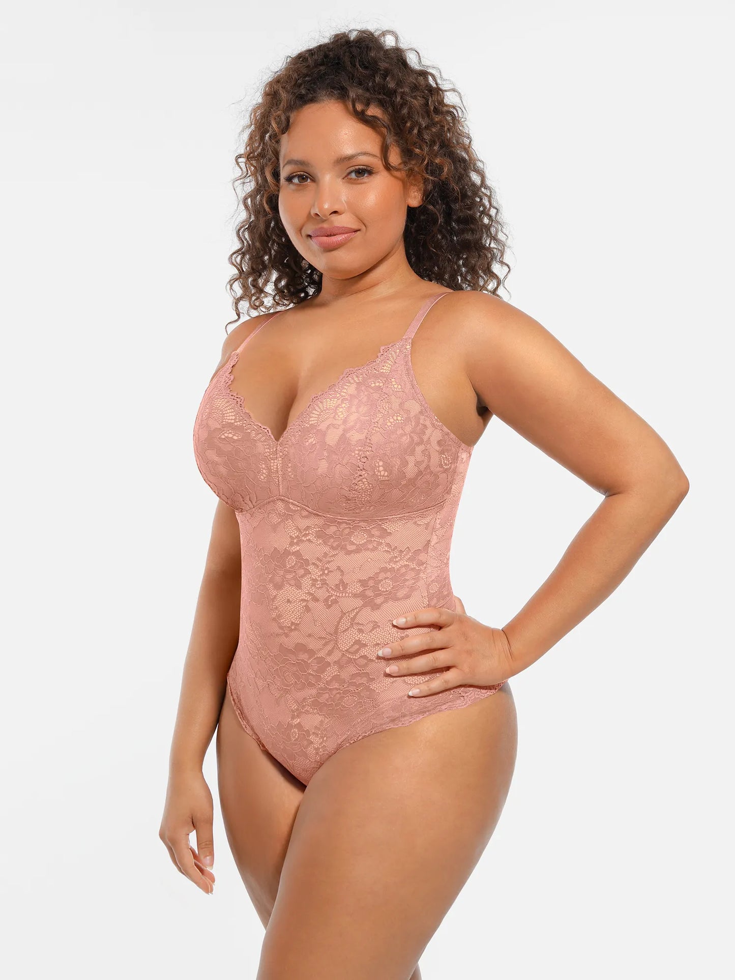 🏆LUCKYSONG® Body gainant ventre plat double couche en dentelle