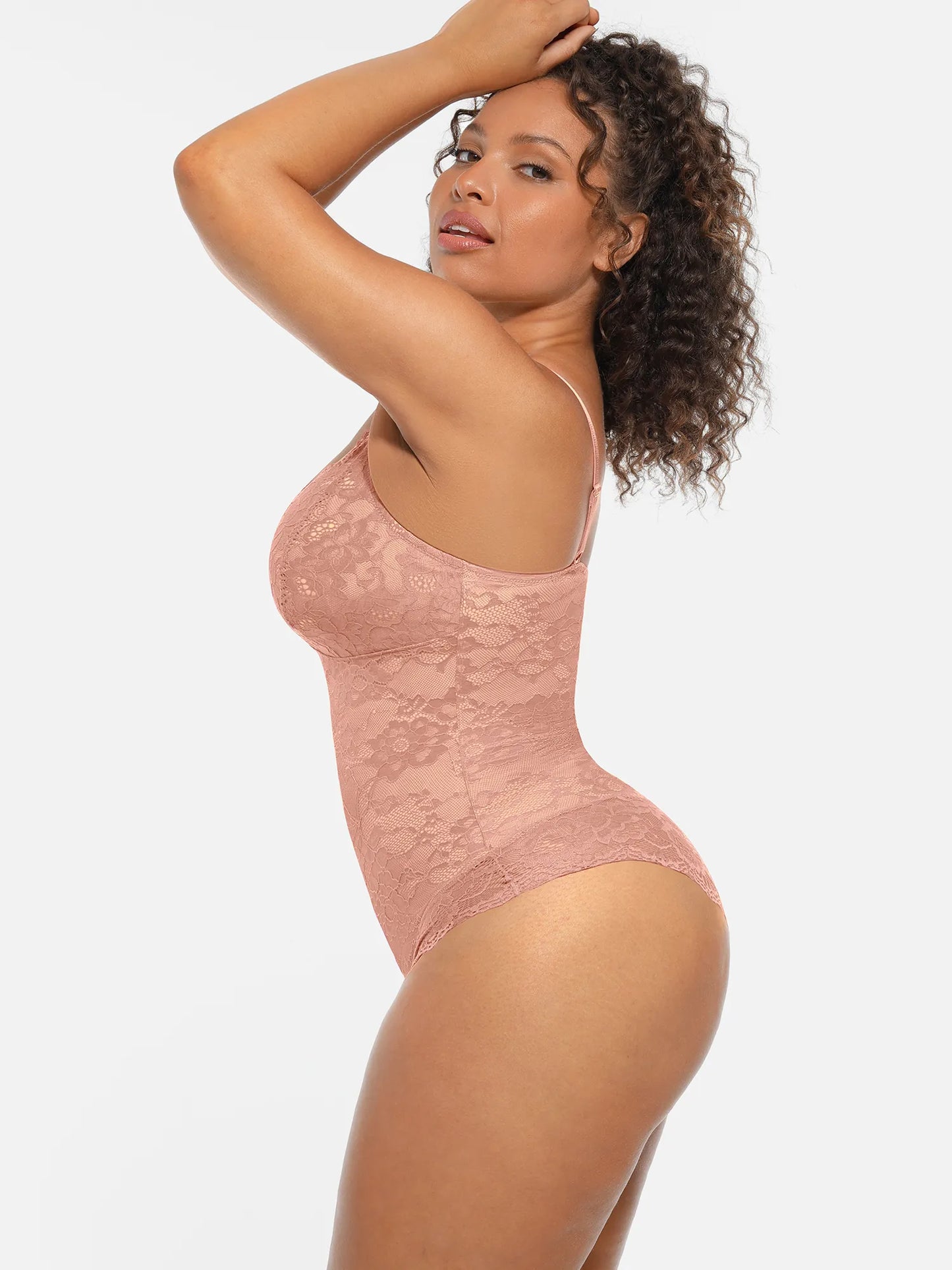 🏆LUCKYSONG® Body gainant ventre plat double couche en dentelle