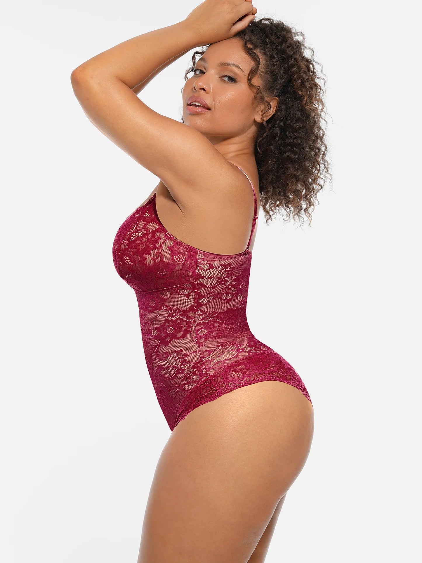🏆LUCKYSONG® Body gainant ventre plat double couche en dentelle