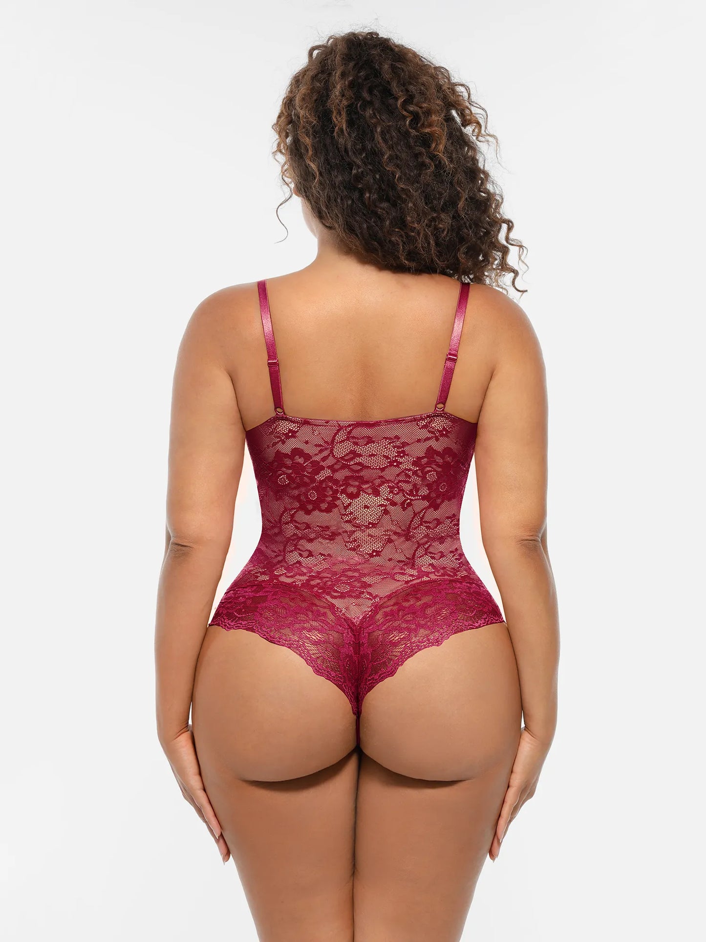 🏆LUCKYSONG® Body gainant ventre plat double couche en dentelle
