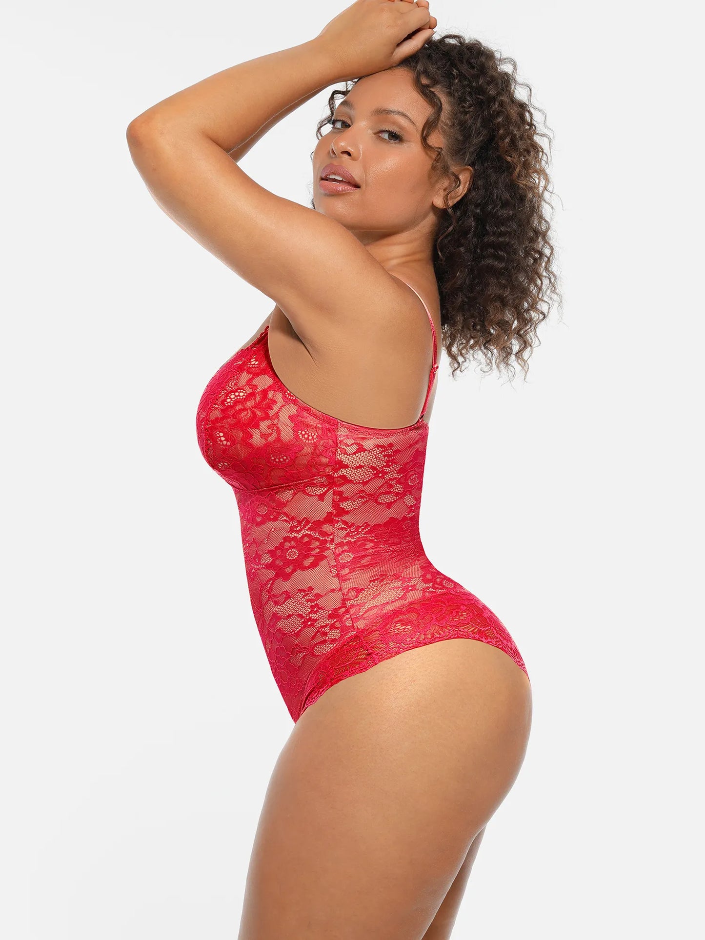 🏆LUCKYSONG® Body gainant ventre plat double couche en dentelle