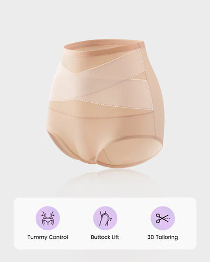 🌸 LUCKYSONG® Dernier jour ! 1 paquet acheté, 3 offerts ! ✨ Culottes gainantes taille haute croisées grandes tailles