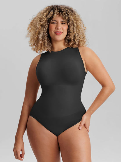 🏆LUCKYSONG® Body sans coutures à col rond, ultra-doux, idéal au quotidien