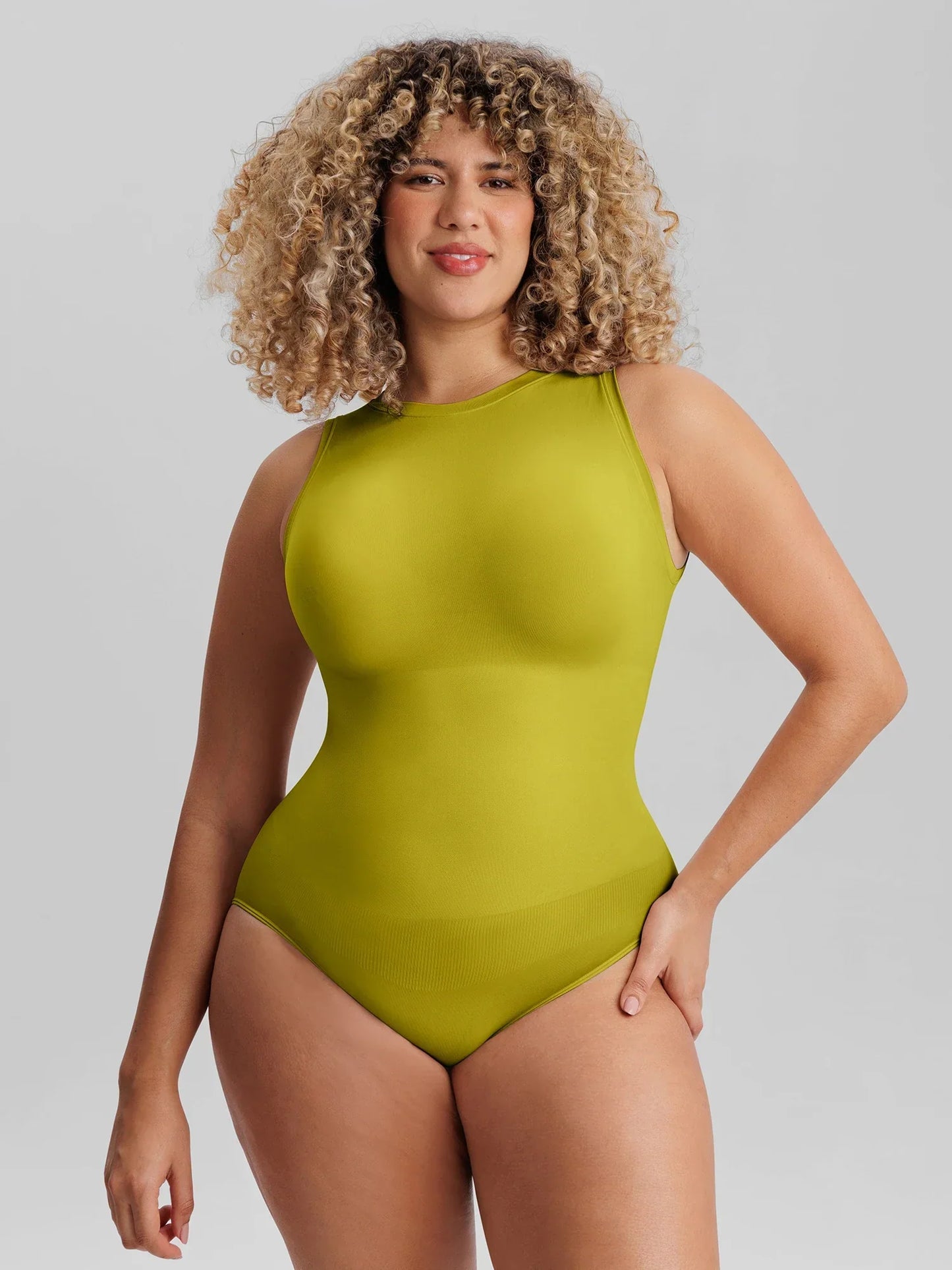 🏆LUCKYSONG® Body sans coutures à col rond, ultra-doux, idéal au quotidien
