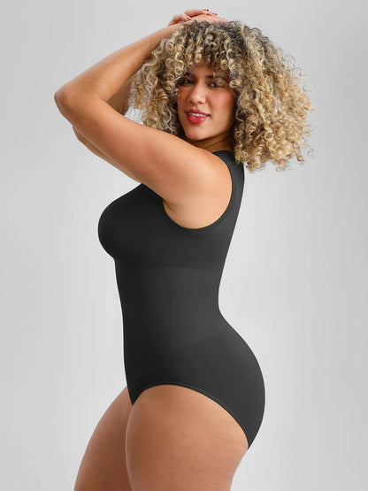🏆LUCKYSONG® Body sans coutures à col rond, ultra-doux, idéal au quotidien