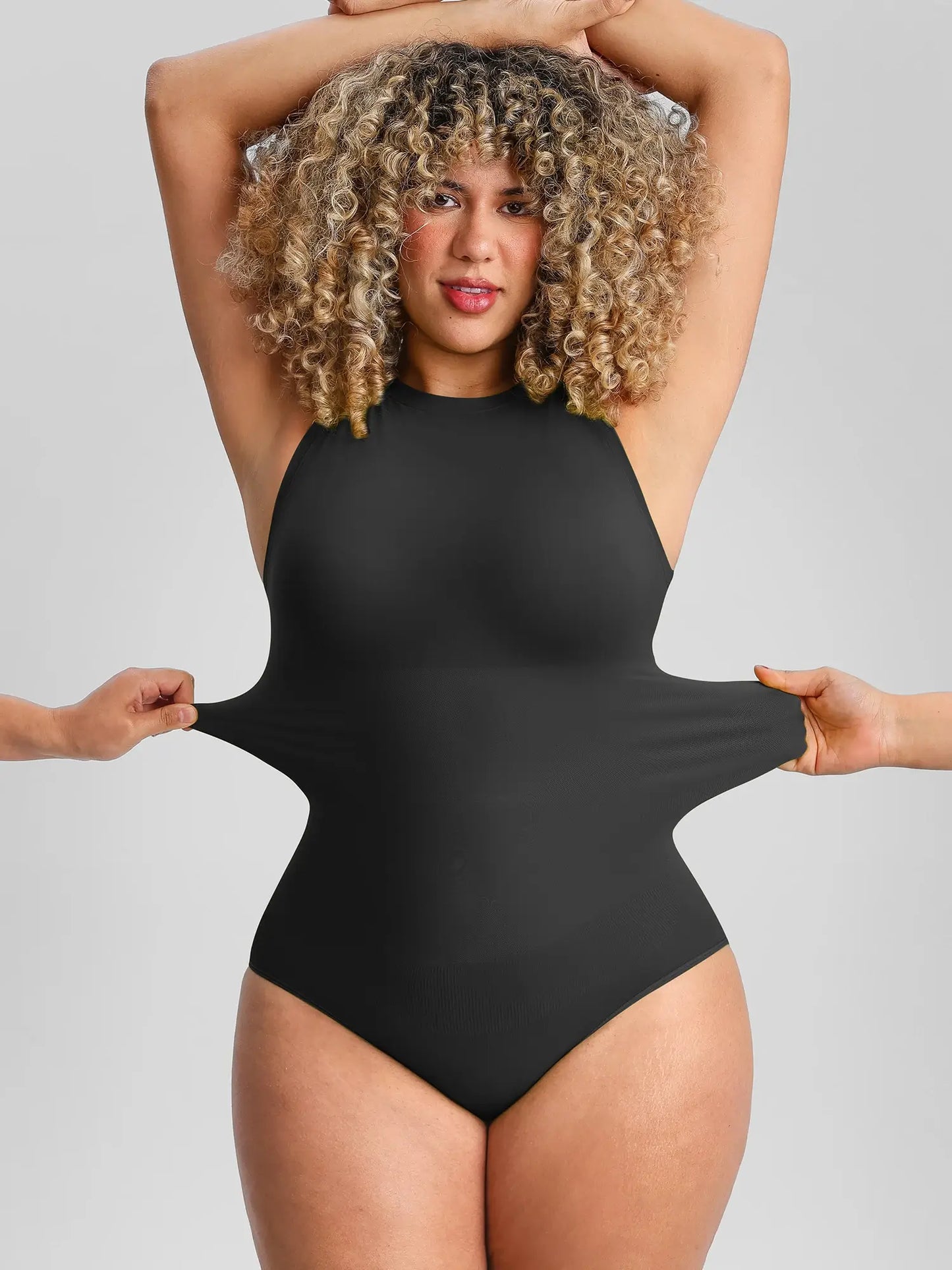 🏆LUCKYSONG® Body sans coutures à col rond, ultra-doux, idéal au quotidien