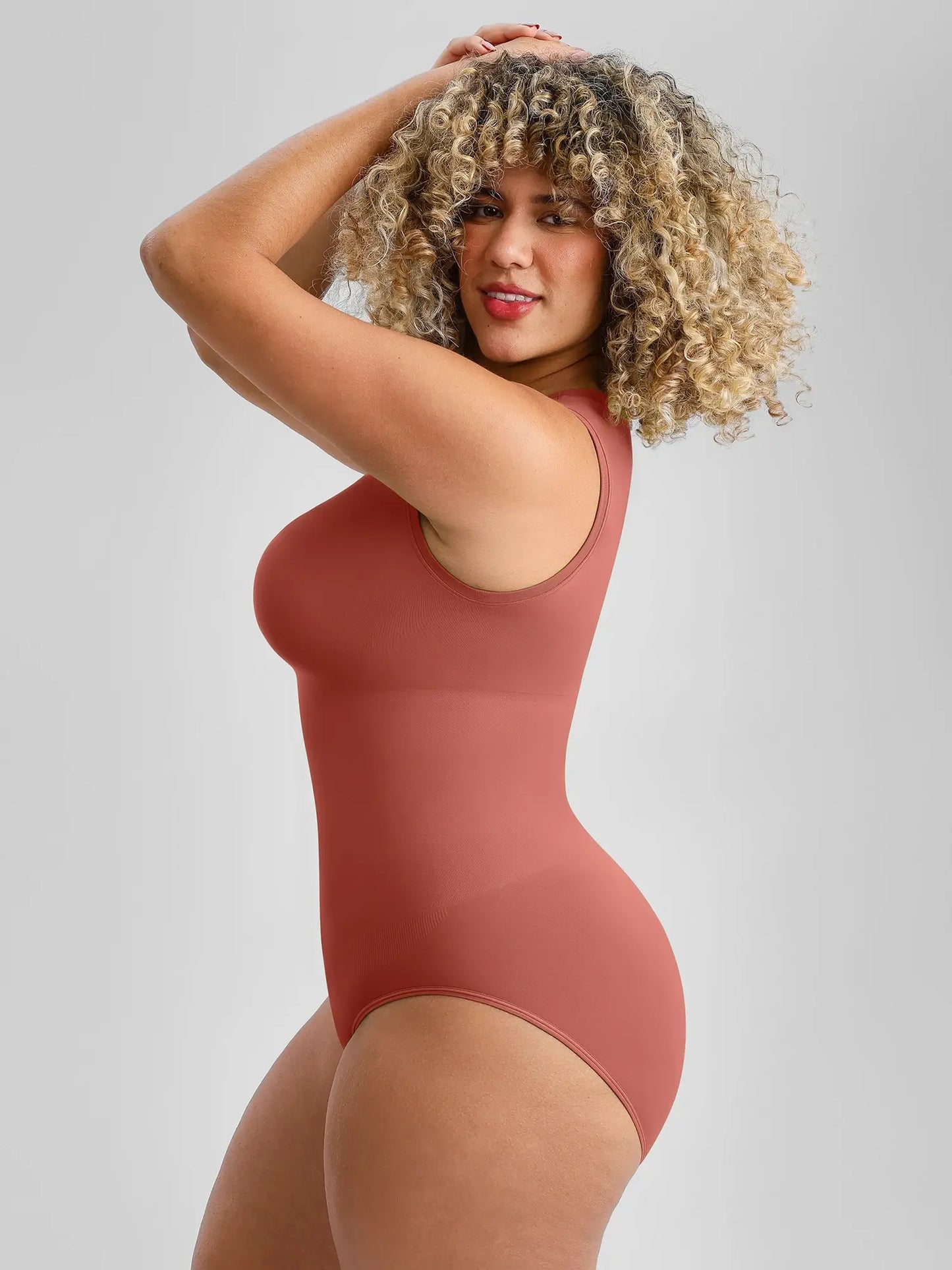 🏆LUCKYSONG® Body sans coutures à col rond, ultra-doux, idéal au quotidien