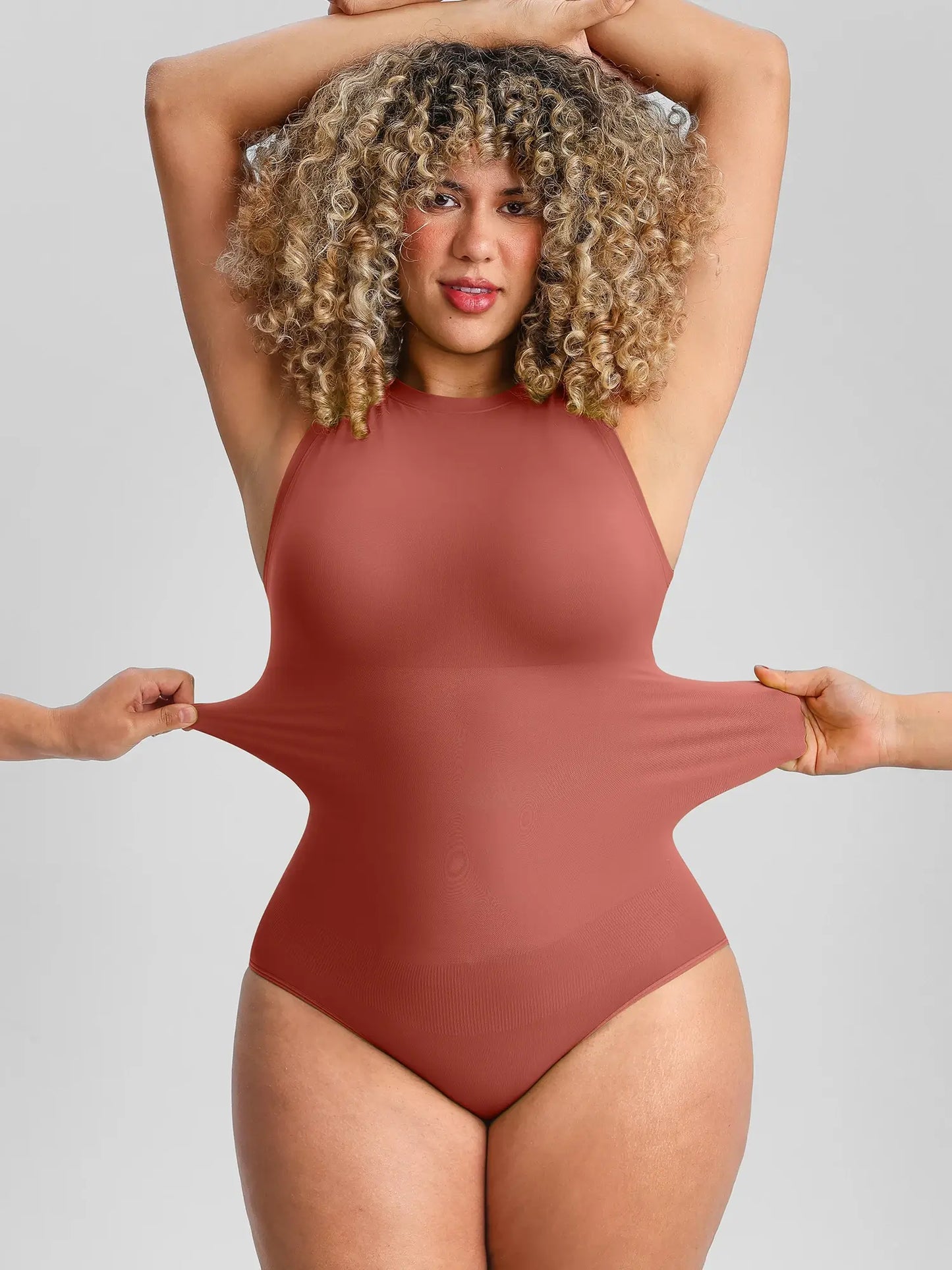 🏆LUCKYSONG® Body sans coutures à col rond, ultra-doux, idéal au quotidien