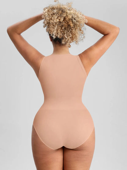 🏆LUCKYSONG® Body sans coutures à col rond, ultra-doux, idéal au quotidien