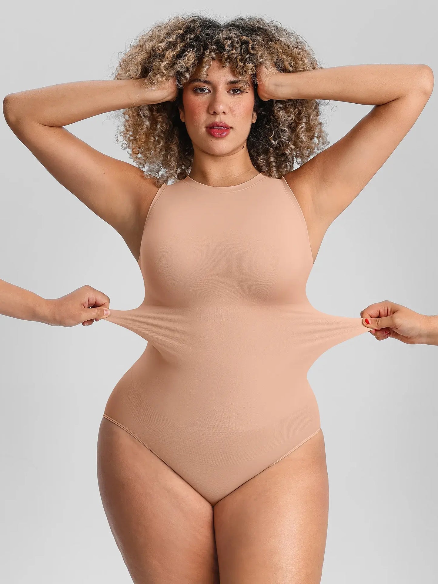 🏆LUCKYSONG® Body sans coutures à col rond, ultra-doux, idéal au quotidien
