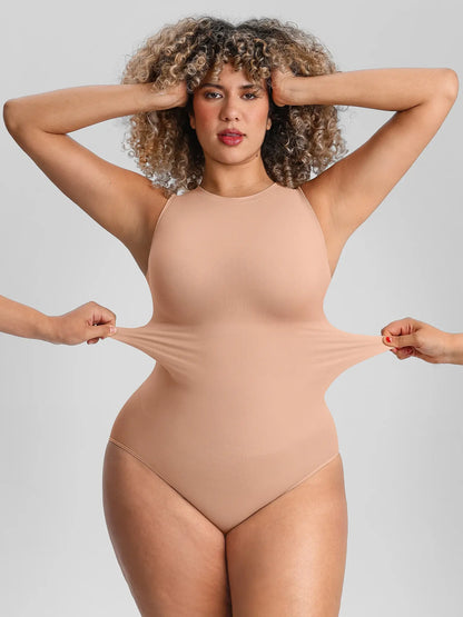 🏆LUCKYSONG® Body sans coutures à col rond, ultra-doux, idéal au quotidien