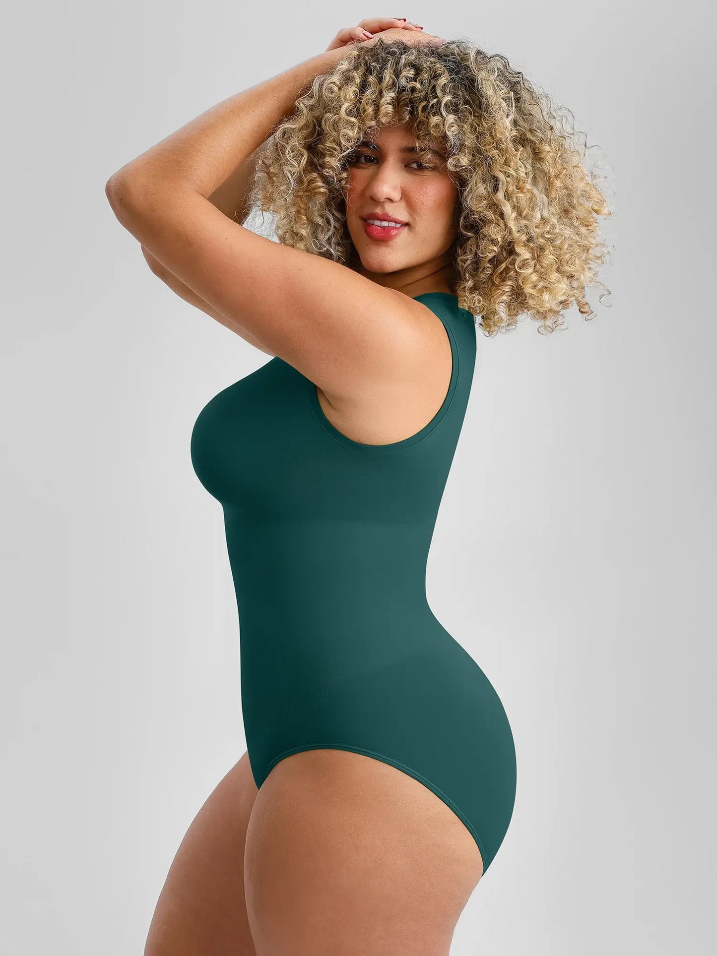 🏆LUCKYSONG® Body sans coutures à col rond, ultra-doux, idéal au quotidien