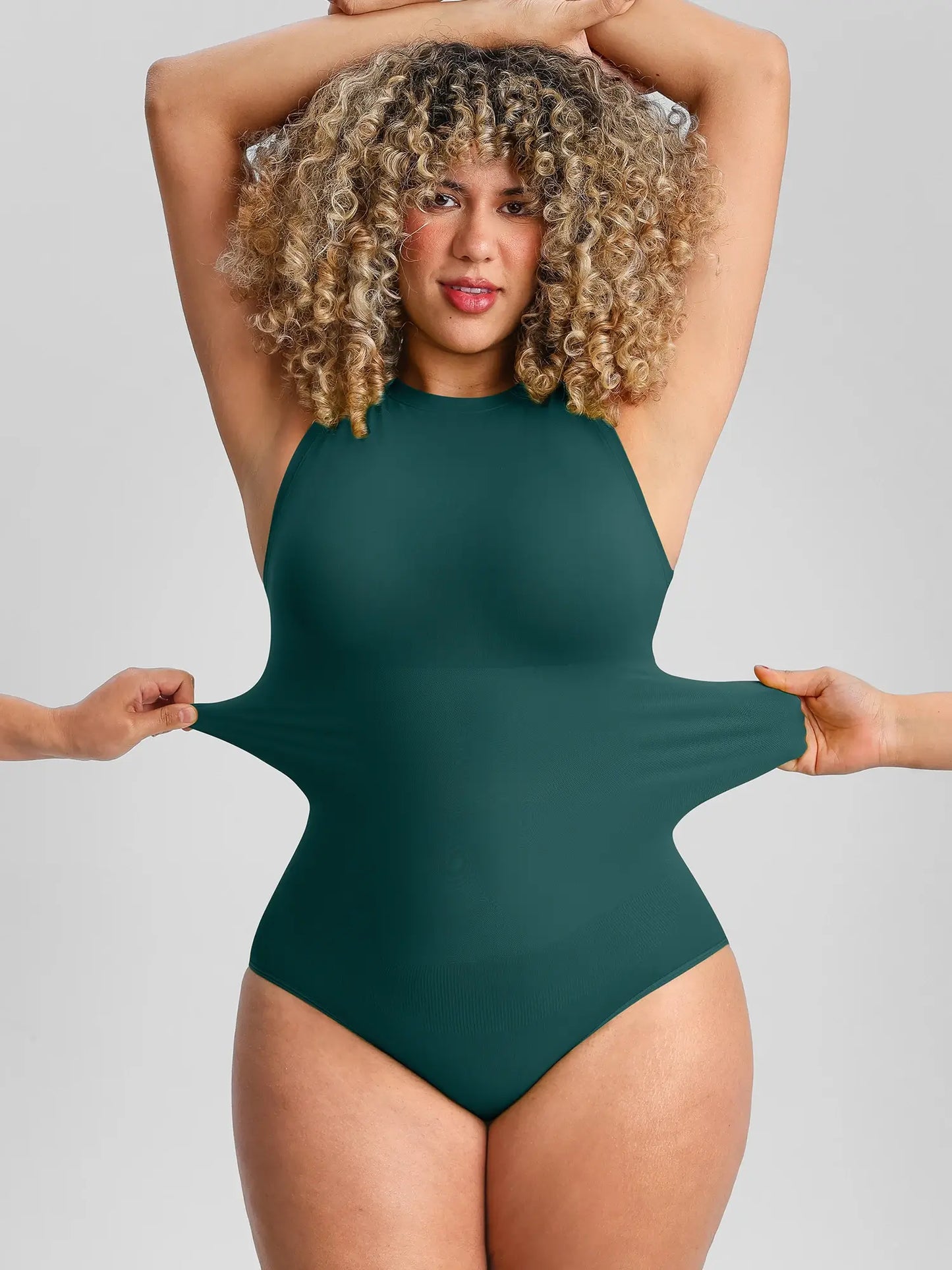 🏆LUCKYSONG® Body sans coutures à col rond, ultra-doux, idéal au quotidien